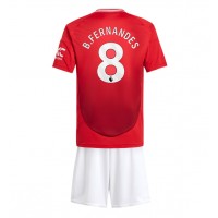 Manchester United Bruno Fernandes #8 Replica Home Minikit 2024-25 Short Sleeve (+ pants)